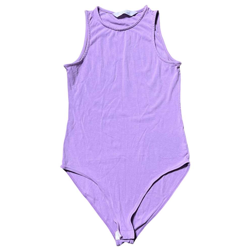 MANGOPOP Sleeveless Crew Neck Bodysuit
